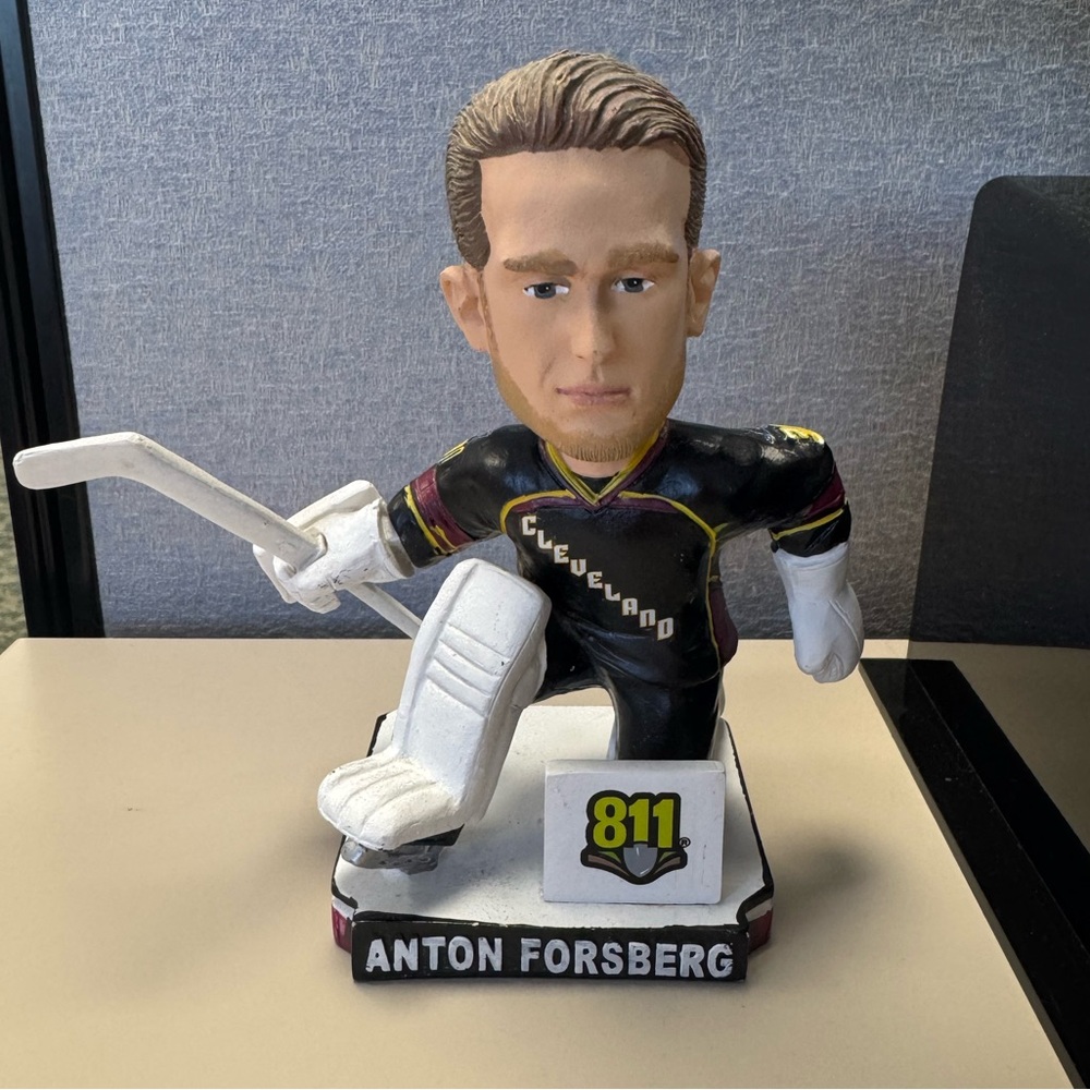 Anton Forsberg Cleveland Monsters Collectible Bobblehead